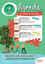 Télécharger l'agenda de novembre 2025 du Rando Club du Pays des 7 Rivières